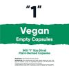 Nutricost Empty Capsules Size 1 Vegan - 500 Clear Empty Plant-Based Capsules - Kosher Certified, Halal Certified, Non-GMO, Soy Free, Gluten Free, Vege